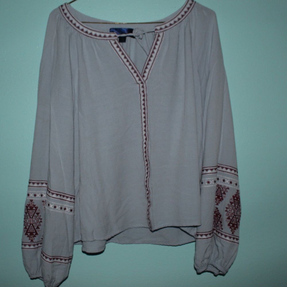 Blue rain top